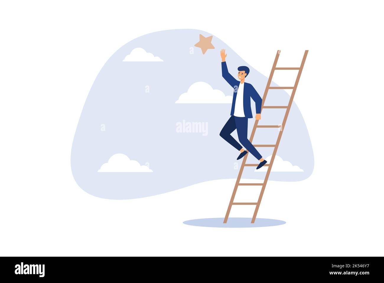 Business Opportunity Ladder Of Success Or Aspiration To Achieve Business Goal Concept 4126