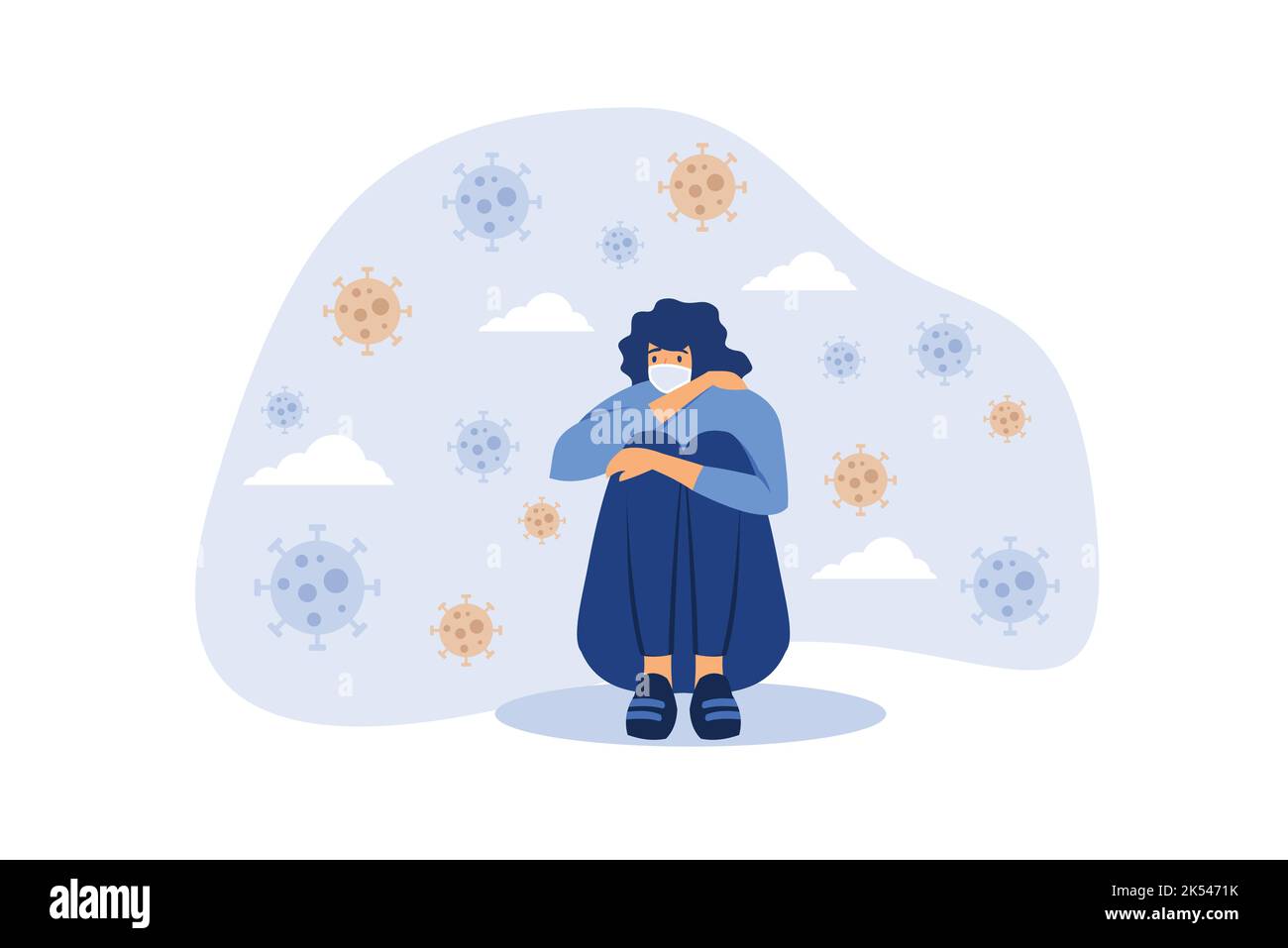 Isolated isolation solitude Stock Vector Images - Alamy