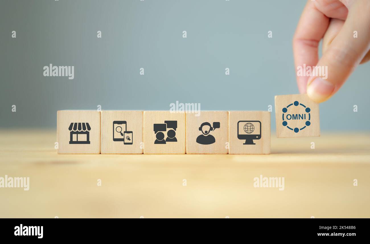Omnichannel marketing concept. Digital online marketing commerce sale ...