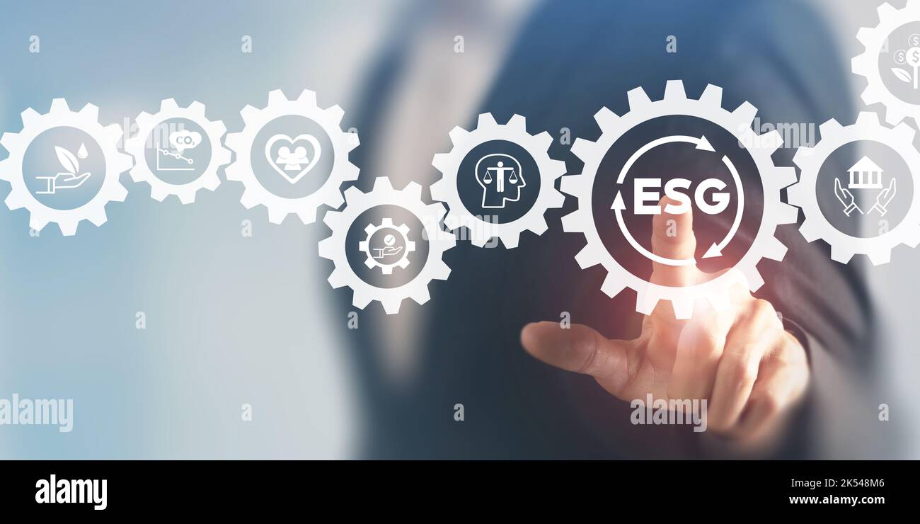 ESG concept of environmental, social and governance. Sustainable ...