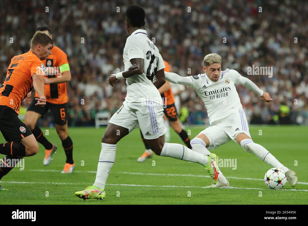 Madrid Spain On October 5 2022 Real Madrid s Federico Valverde In madrid-spain-on-october-5-2022-real-madrid-s-federico-valverde-in