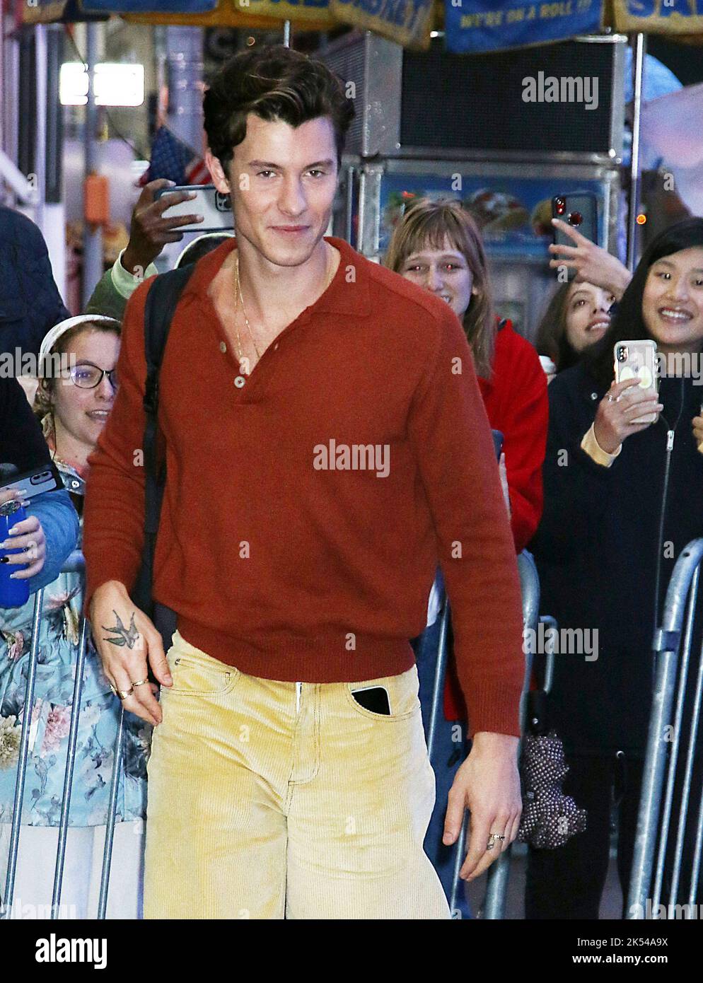 New York, NY, USA. 05th Oct, 2022. Shawn Mendes at Good Morning America