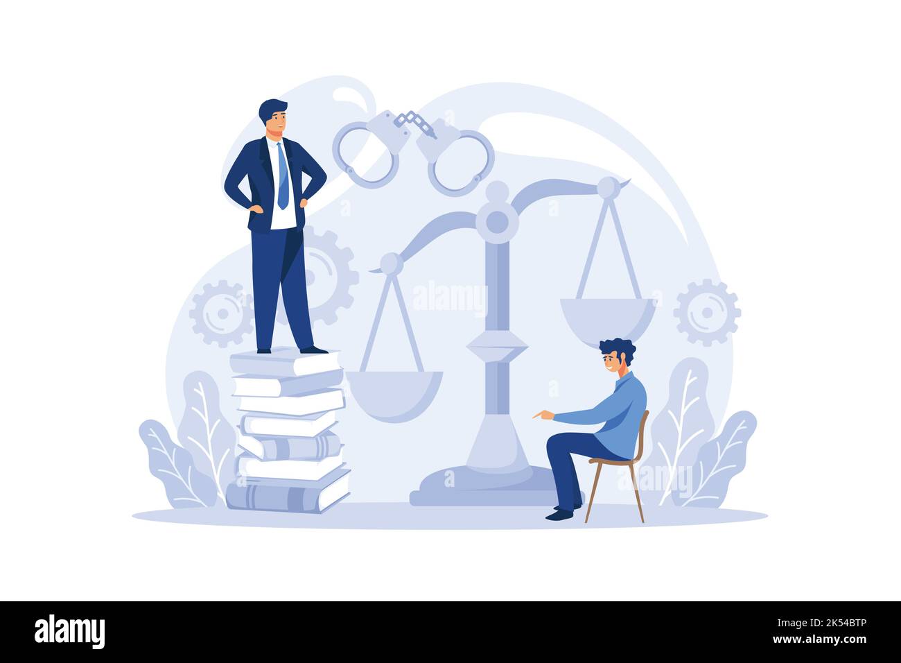 Law class concept. Punishment and judgement education. Guilt and