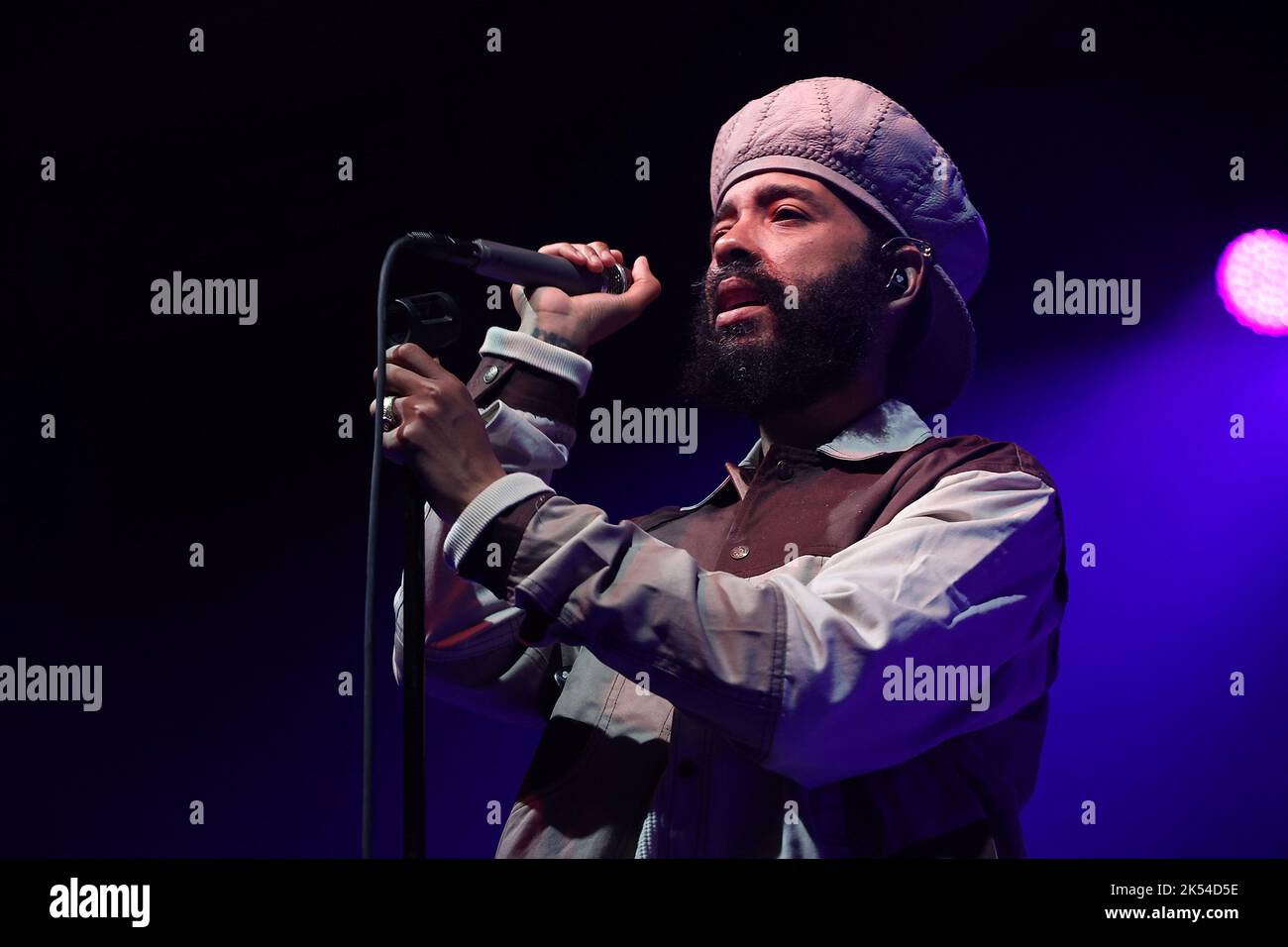 Berkeley, USA. 04th Oct, 2022. Protoje performs live in concert during