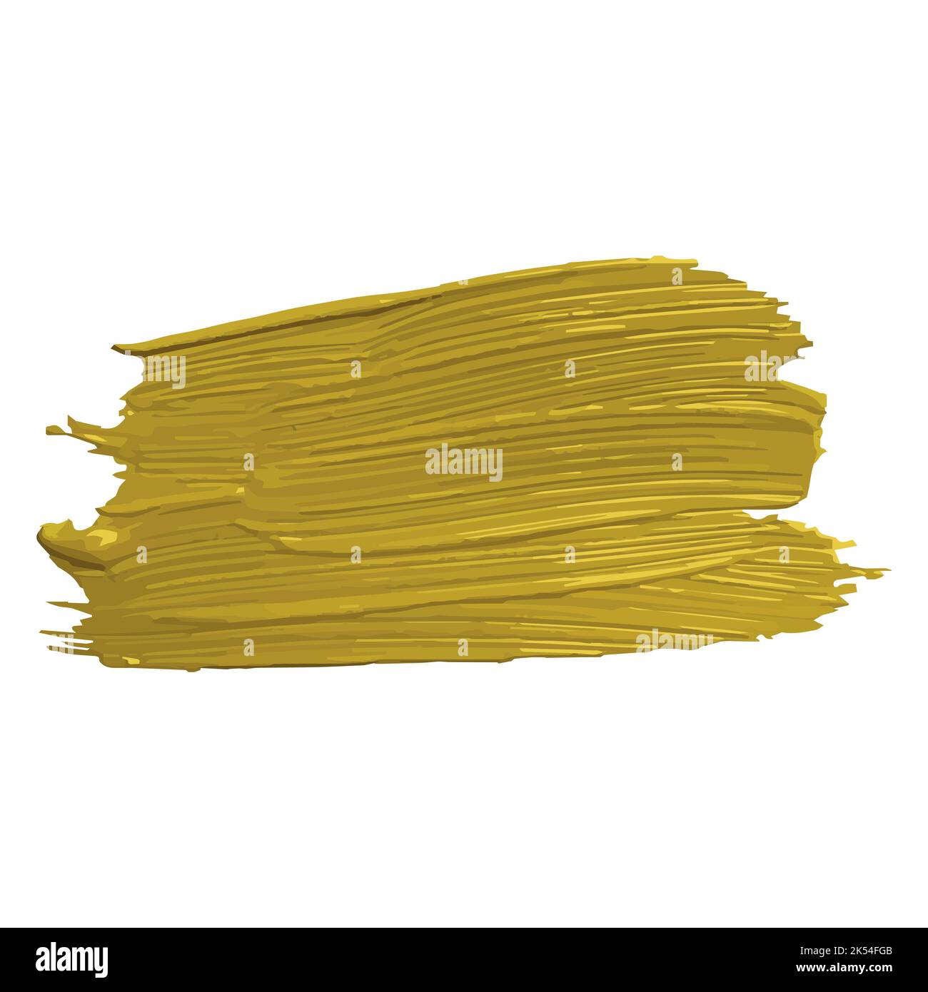 Vector design texture of acrylic paint with a golden brush stroke ...