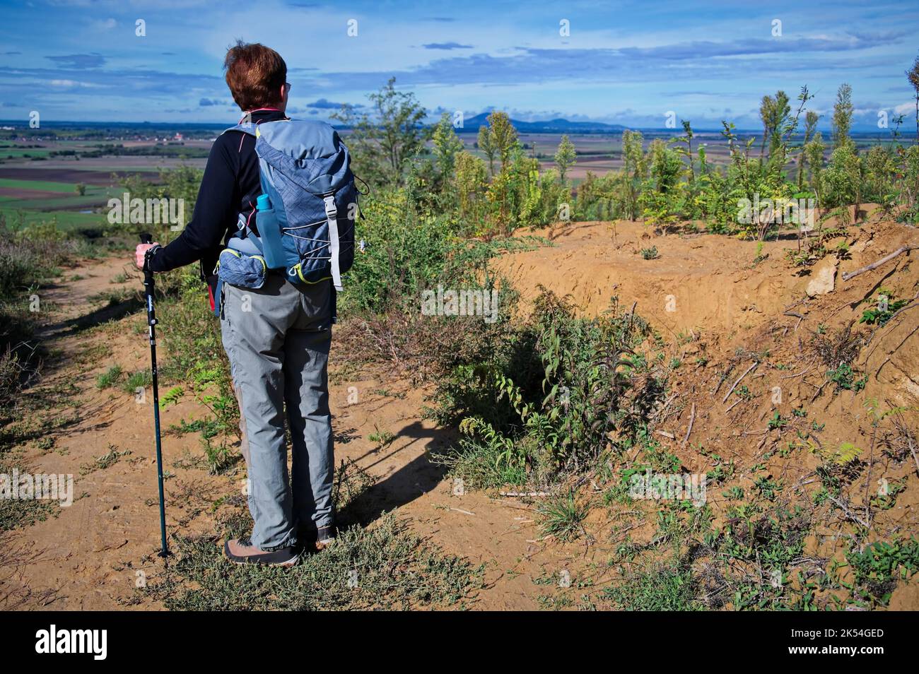 Senior hiking poles hi-res stock photography and images - Alamy