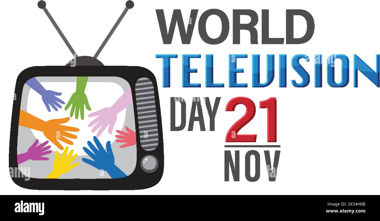 World television day poster design illustration Stock Vector Image