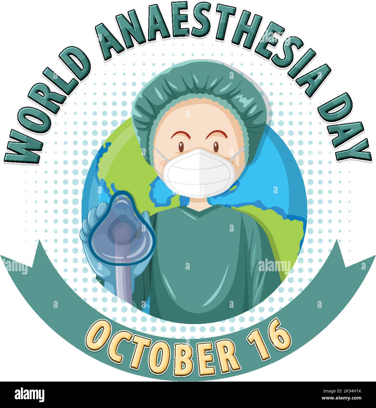 World Anaesthesia Day Logo Design illustration Stock Vector Image & Art