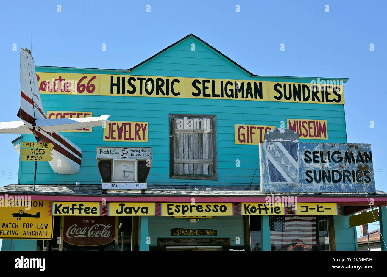 Seligman in a town on Historic Route 66 in the state of Arizona, United