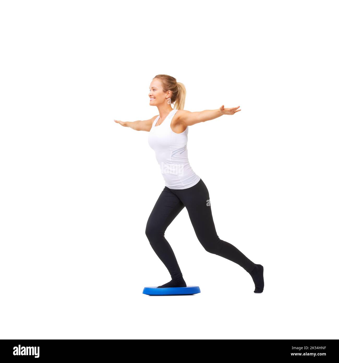 Stability and agility combined. Full length studio shot of a beautiful