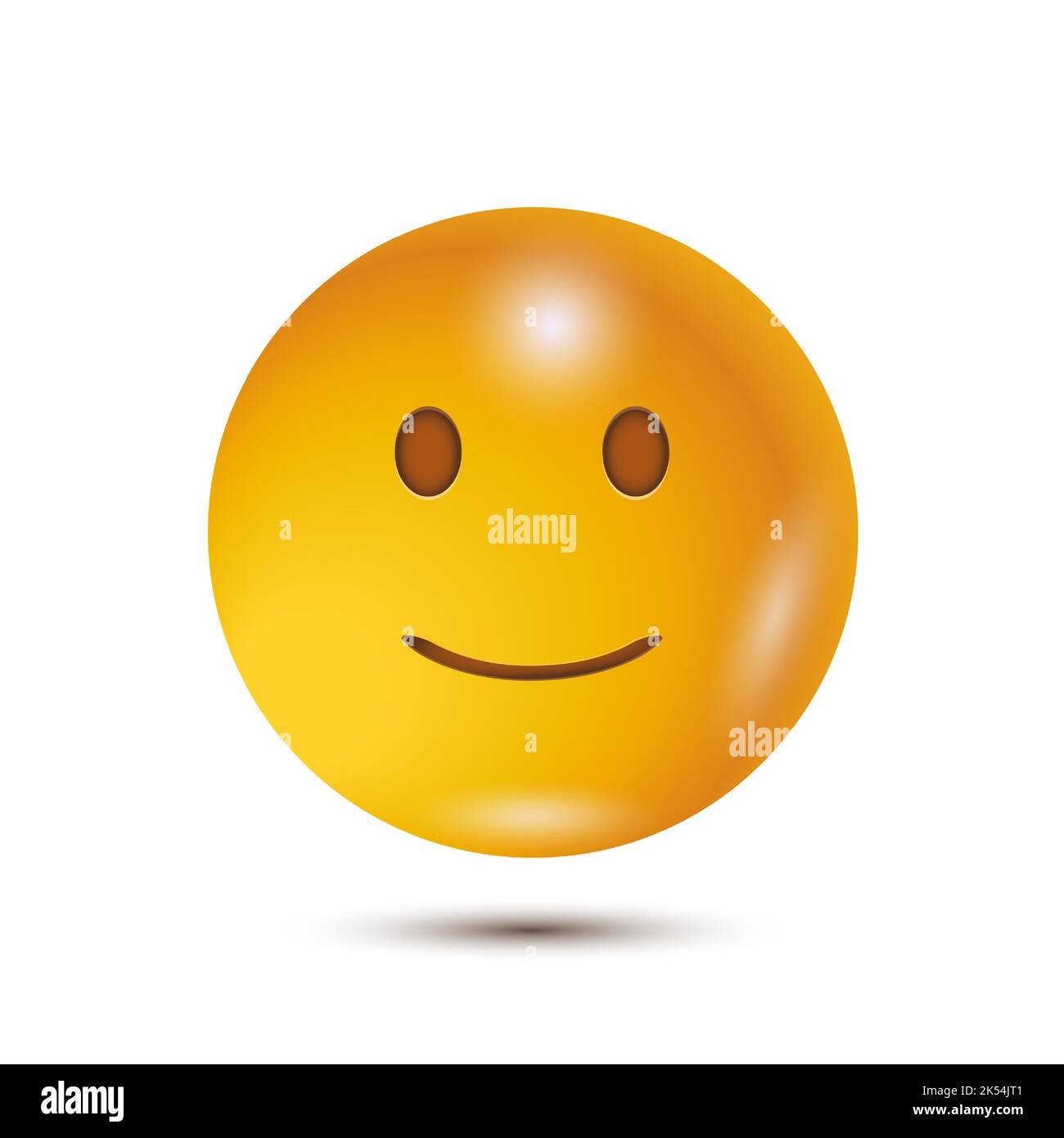 Slightly smiling face. Ironic smile, pain behind the smile. 3D ...