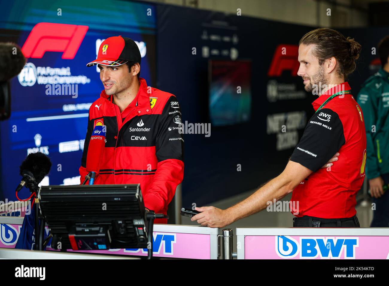 SAINZ Carlos (spa), Scuderia Ferrari F175, portrait during the Formula