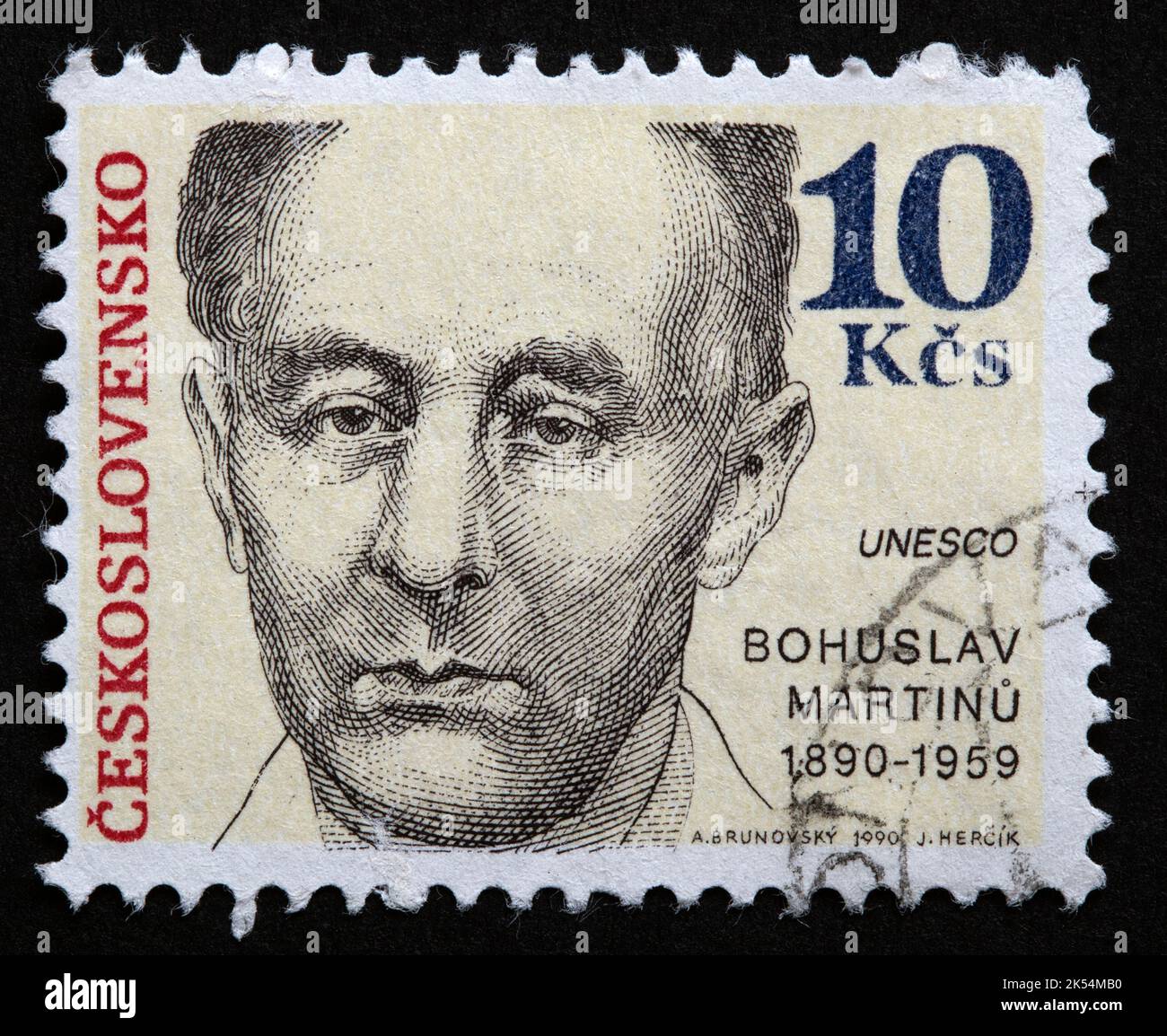 Czechoslovakian postage stamp Stock Photo Alamy