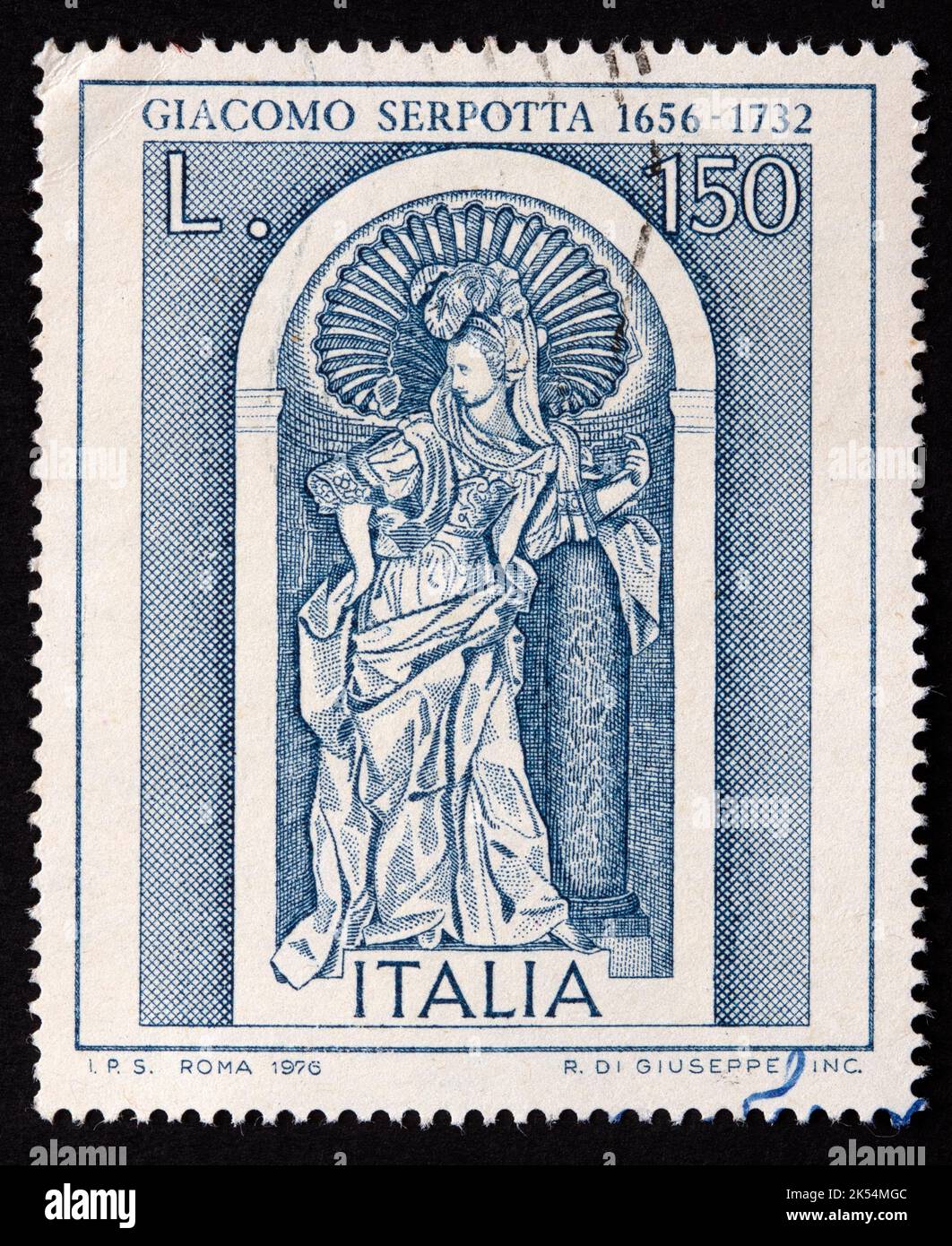 Italian postage stamp Stock Photo Alamy
