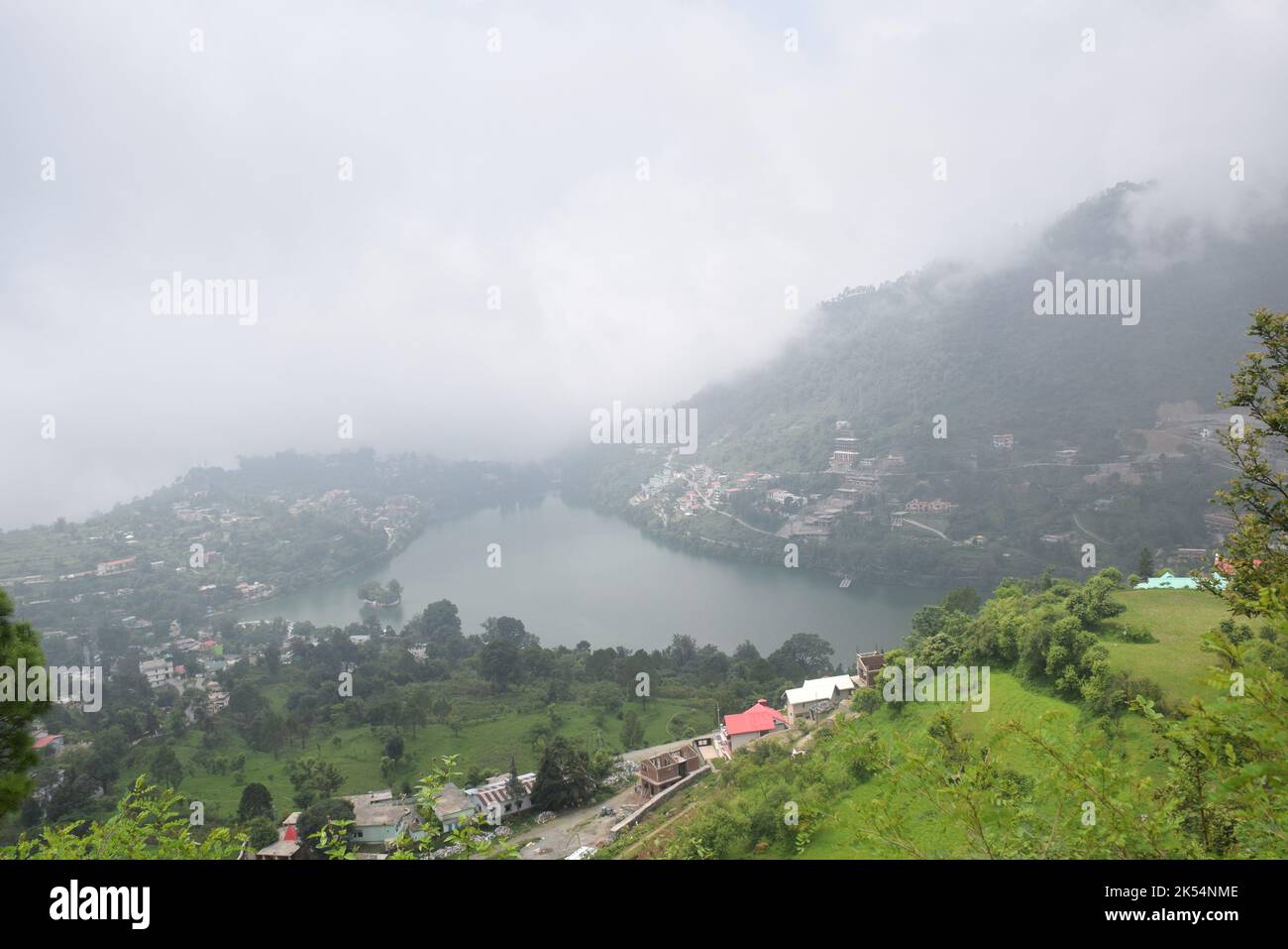 Beautiful view of bhimtal - the hill station Stock Photo