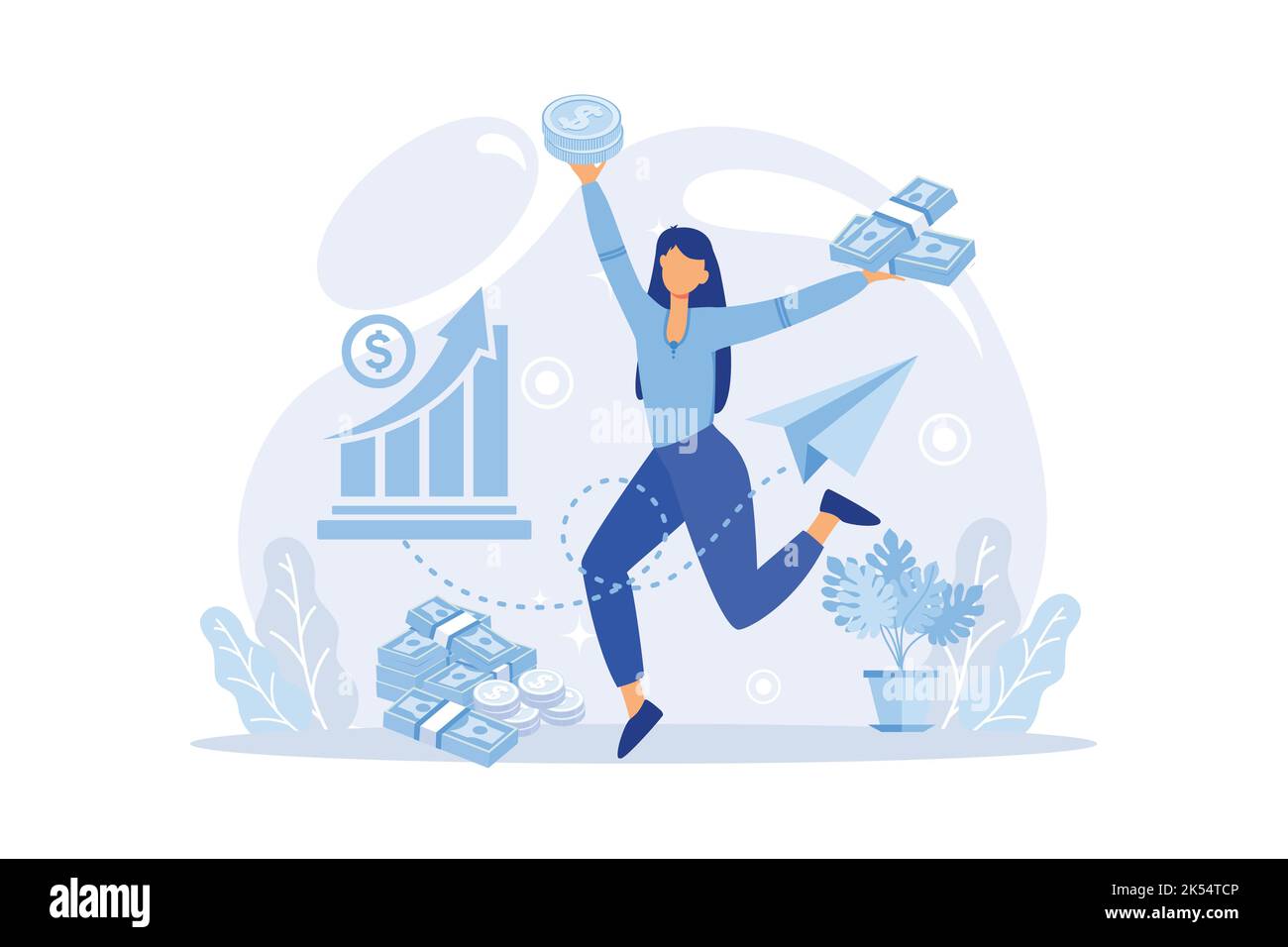 Online banking metaphor, financial consulting, saving account. Mobile