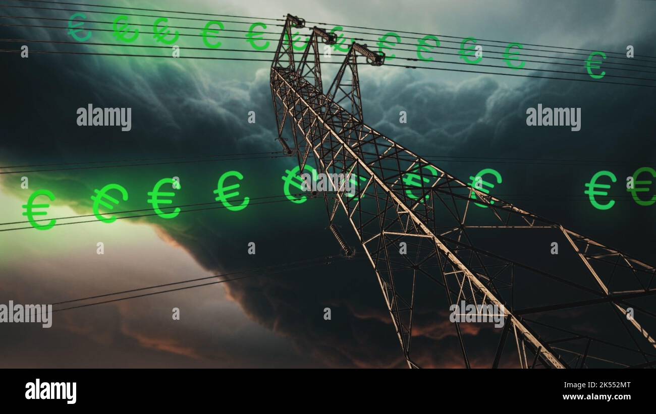 The rising prices of energy in Europe with a storm over power lines