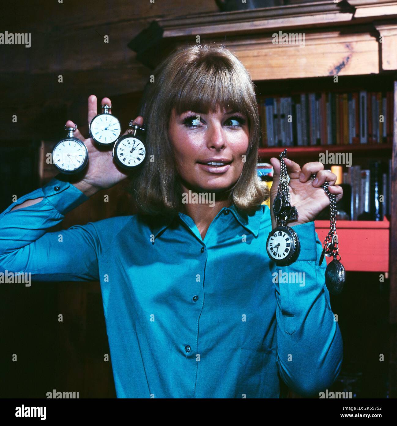 Vivi Bach, dänische Sängerin, Schauspielerin und Fernsehmoderatorin ...