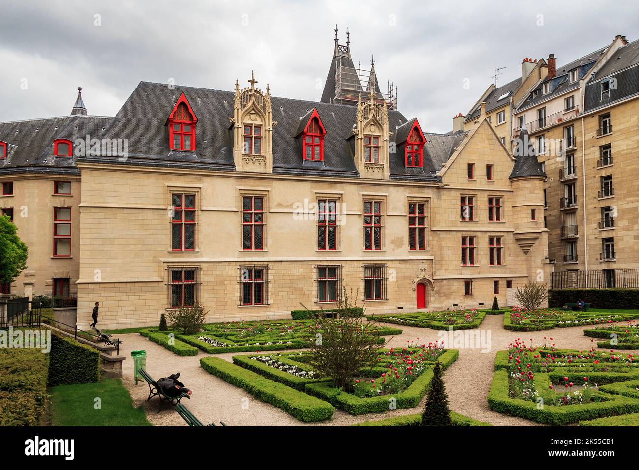 Hotel de Sens is a small urban palace, with architectural elements of a castle or fortress, which combines Gothic and Renaissance styles May 13, 2013 Stock Photo