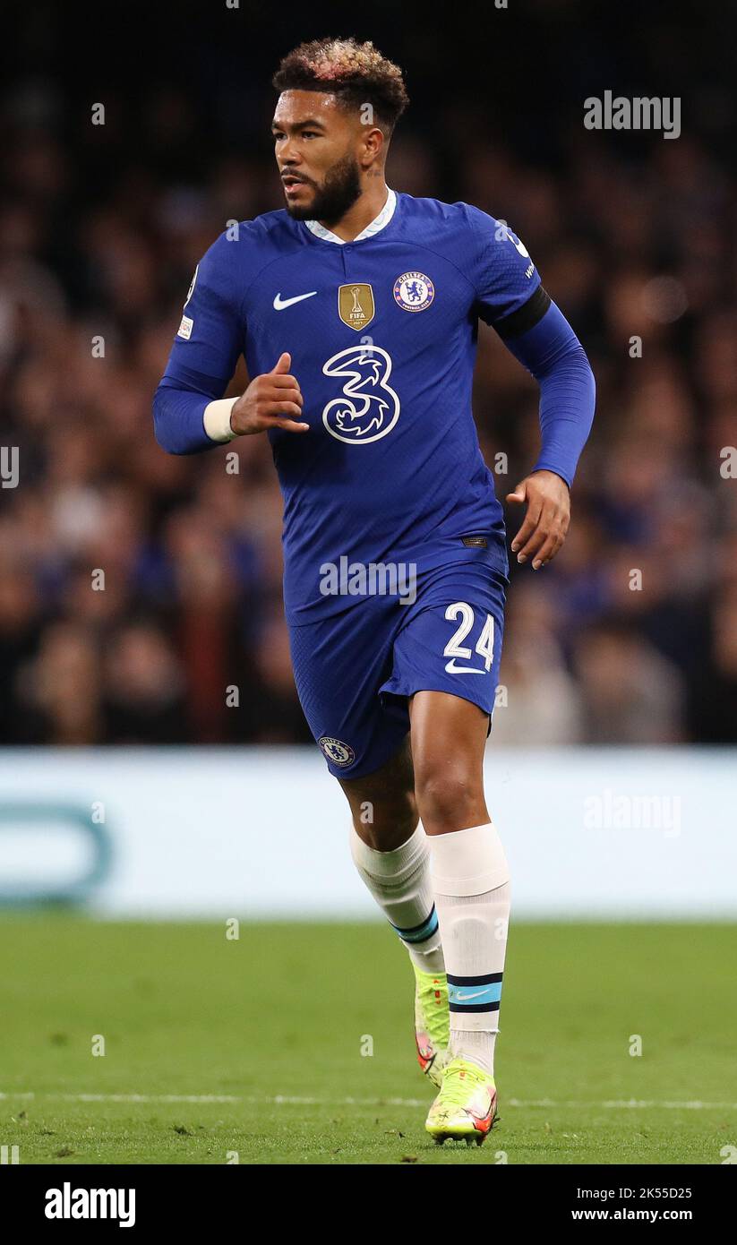 London, England, 5th October 2022. Reece James of Chelsea during the UEFA Champions League match at Stamford Bridge, London. Picture credit should read: Paul Terry / Sportimage Stock Photo
