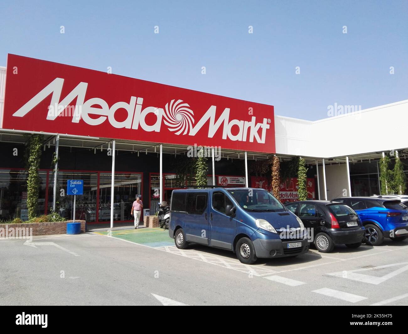 Gothenburg, Sweden - June 25 2022: Media Markt logo on the facade