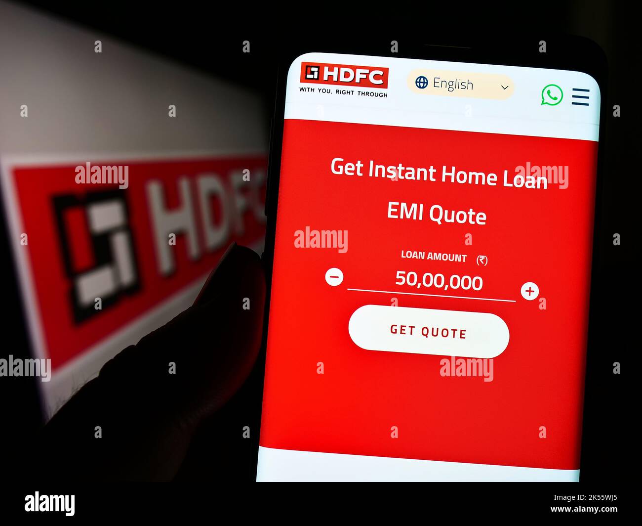 Hdfc housing development finance corporation logo hi res stock
