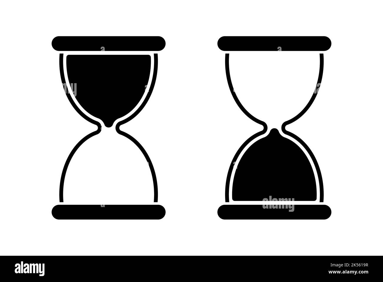 Hourglass icon set simple design Stock Vector