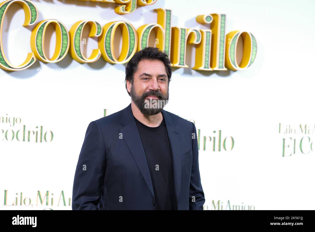 Madrid, Spain. 06th Oct, 2022. Javier Bardem attends the photocall for 'Lilo, Mi Amigo El Cocodrilo' at Hotel Mandarin Oriental Ritz in Madrid. Credit: SOPA Images Limited/Alamy Live News Stock Photo