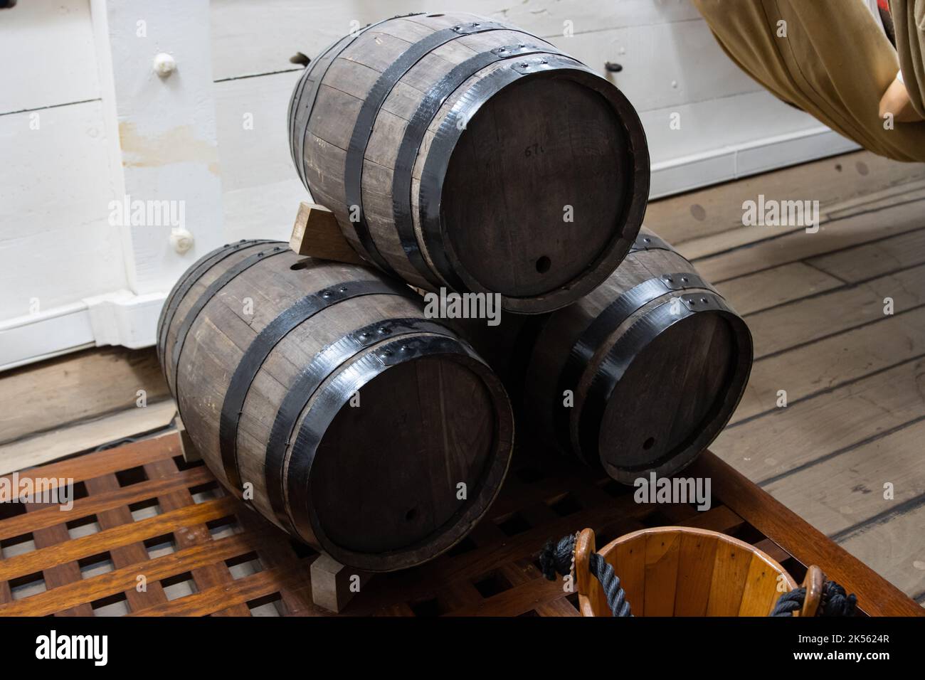 Large oak wooden barrels in hi-res stock photography and images - Alamy