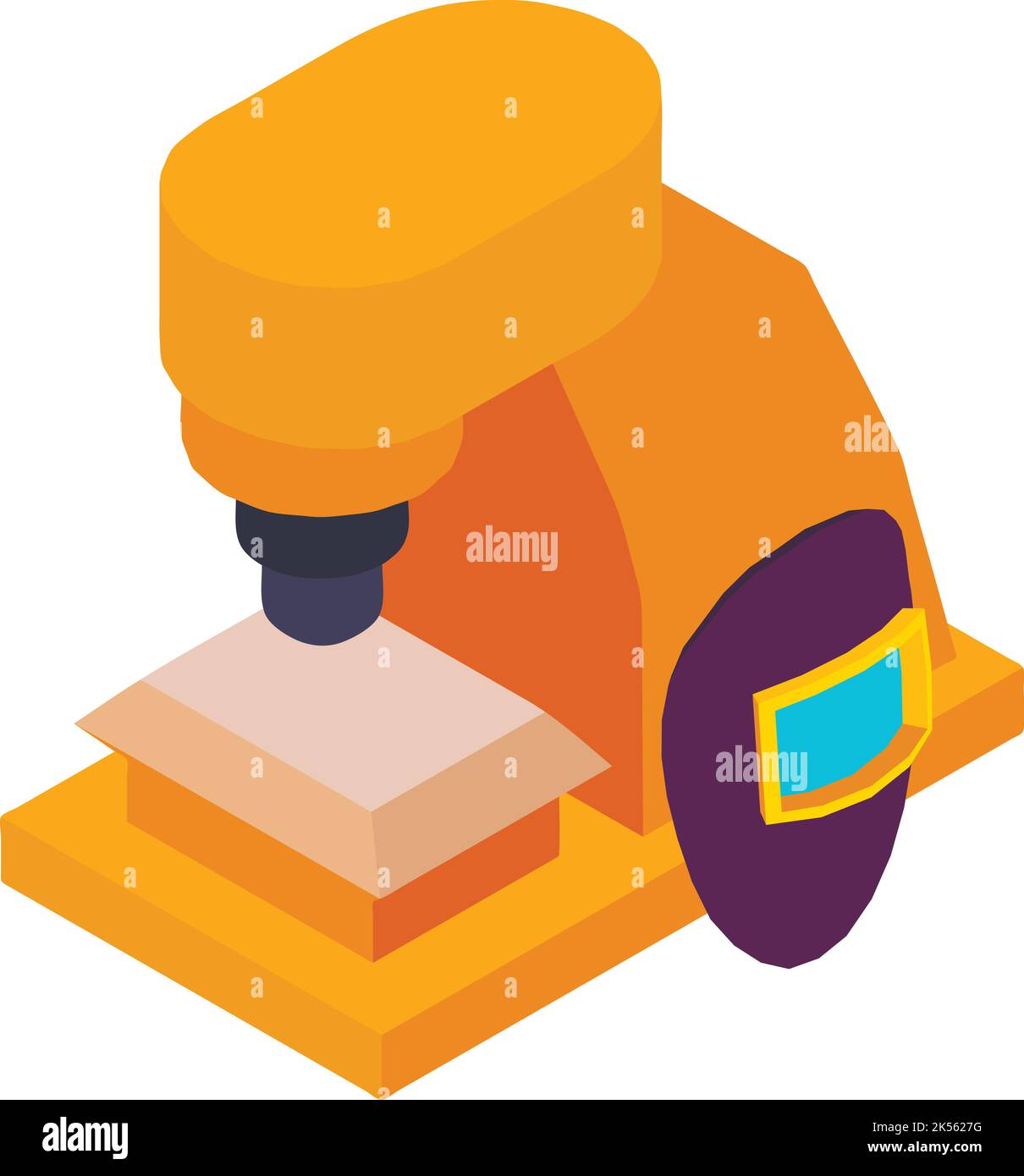 Metallurgical equipment icon isometric vector. Automatic safety equipment. Protective