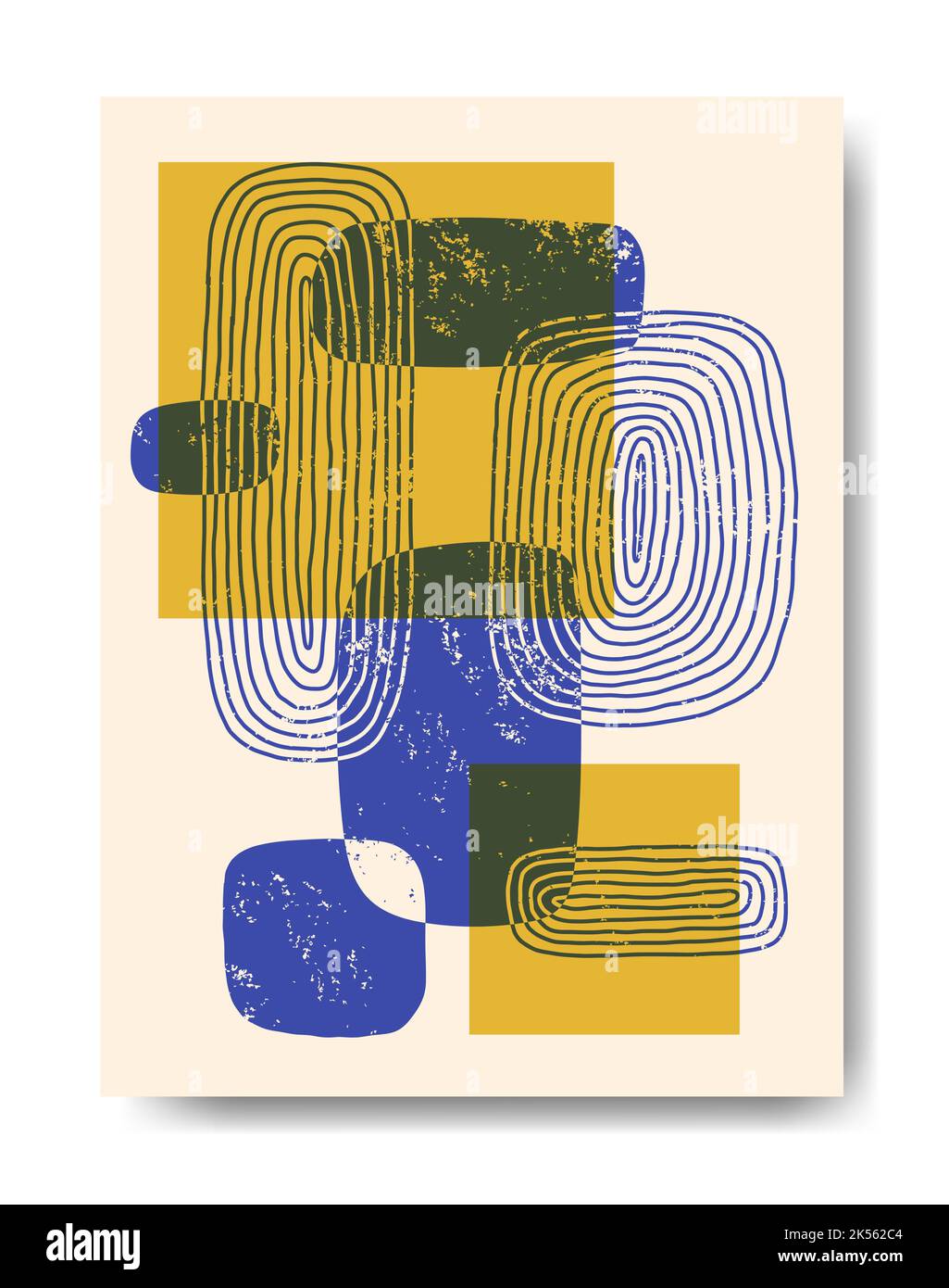 Poster with abstract geometric patterns Stock Vector Image & Art - Alamy