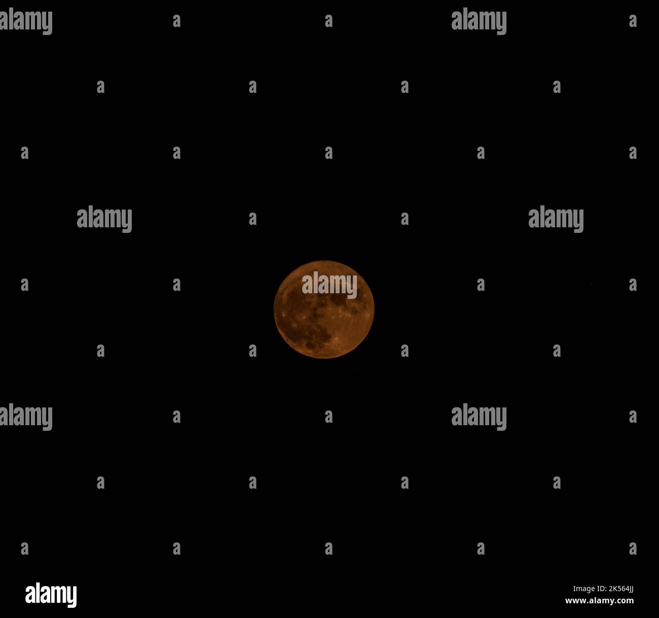 2021 Blood Moon Stock Photo