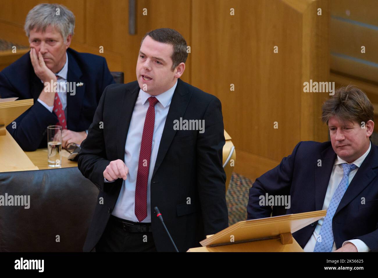 Edinburgh Scotland, UK 06 October 2022. Douglas Ross at First Minister ...