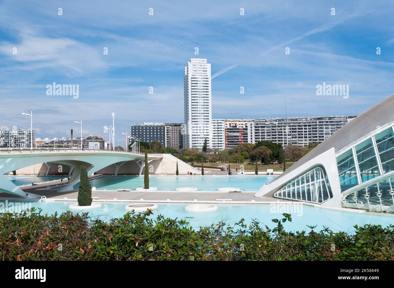 View of City of Arts and Sciences, Valencia, Valencian Community, Spain Stock Photo