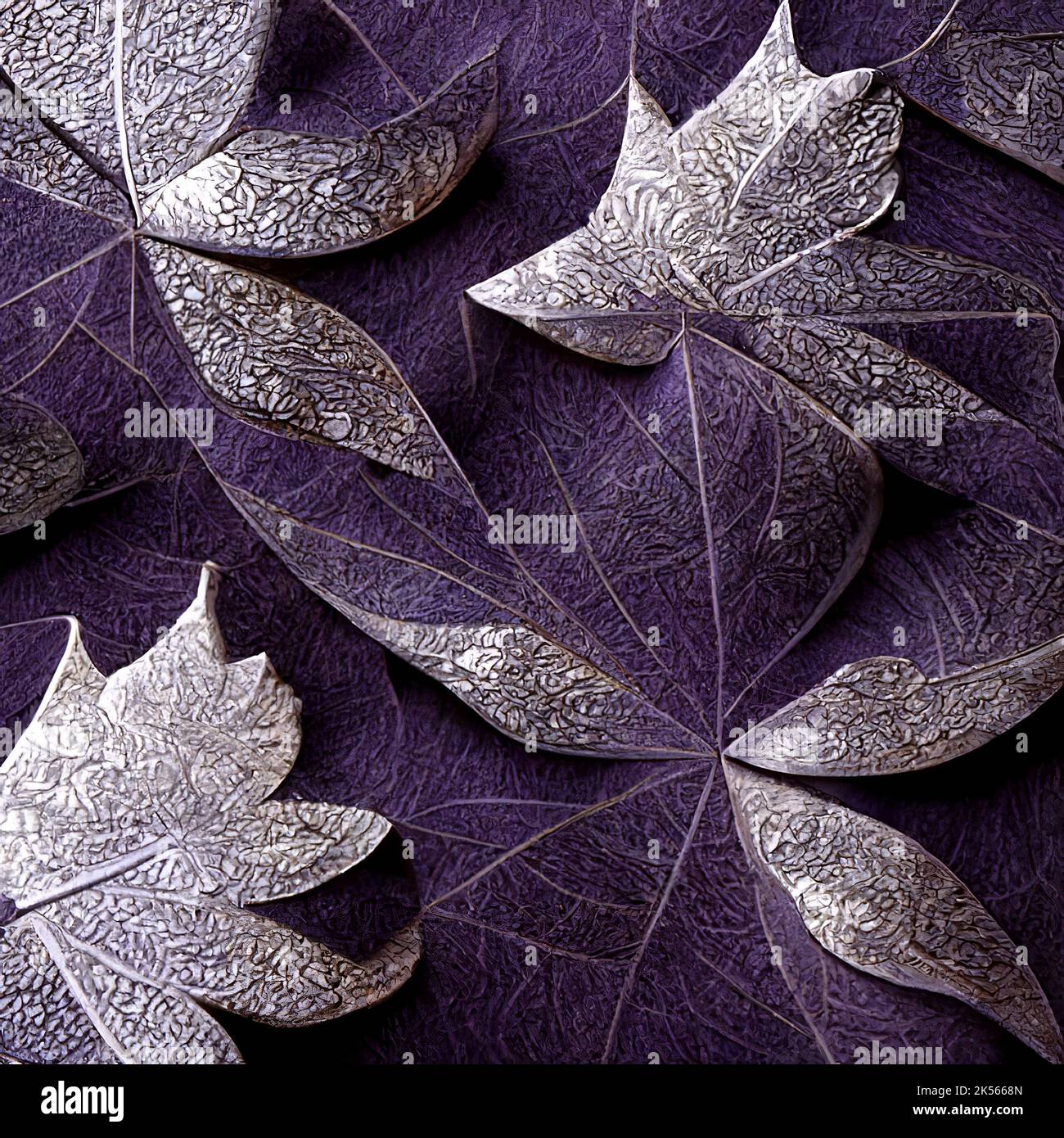 Purple and silver leaves hi-res stock photography and images - Alamy