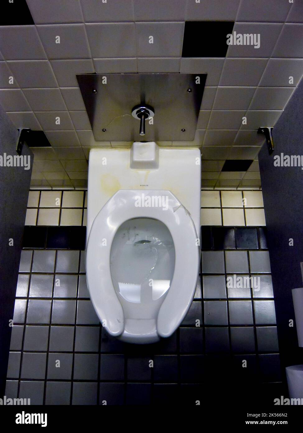 White western style toilet with urine stains Stock Photo Alamy