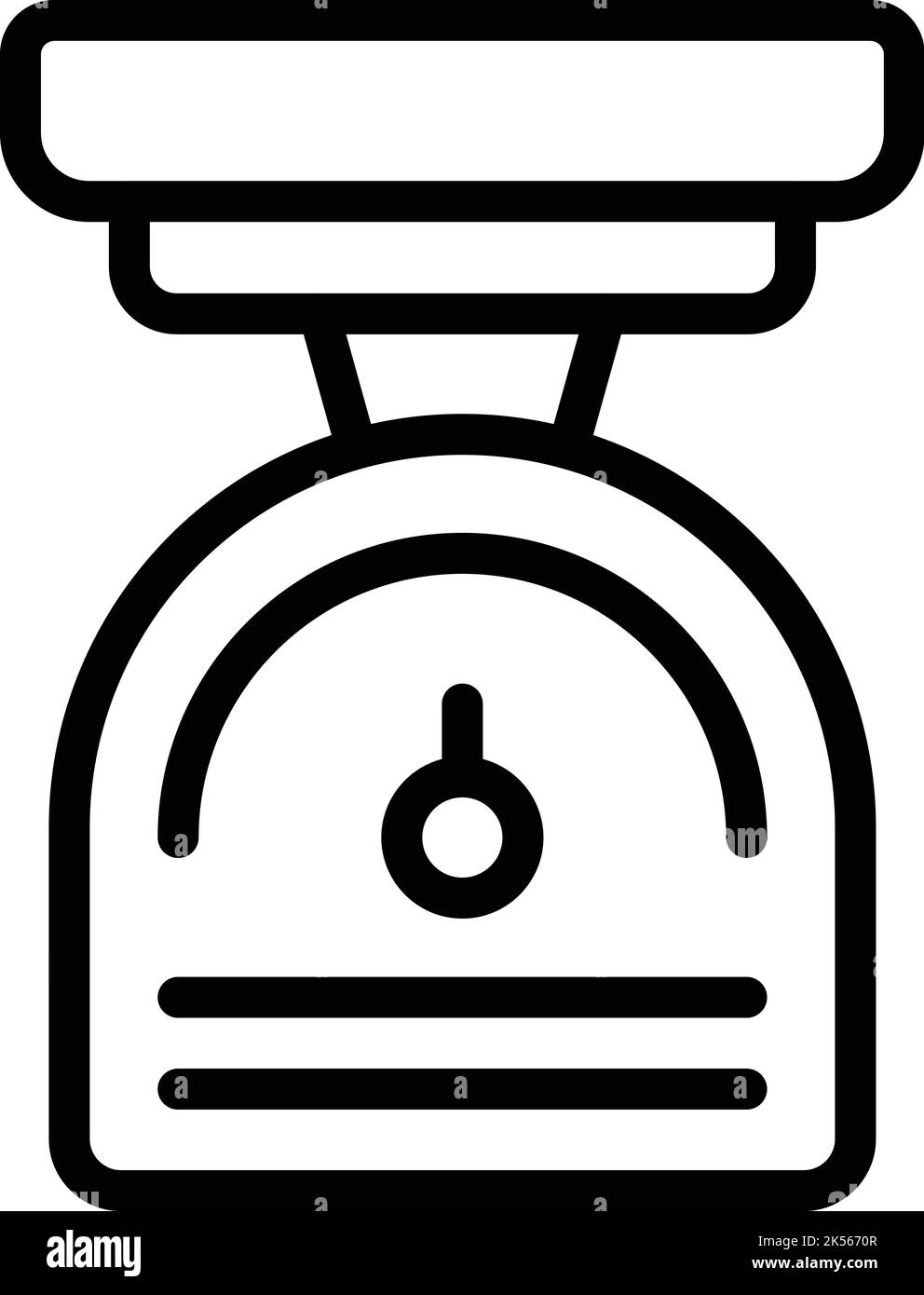 Kitchen scales icon outline vector. Home board. Cook food Stock Vector