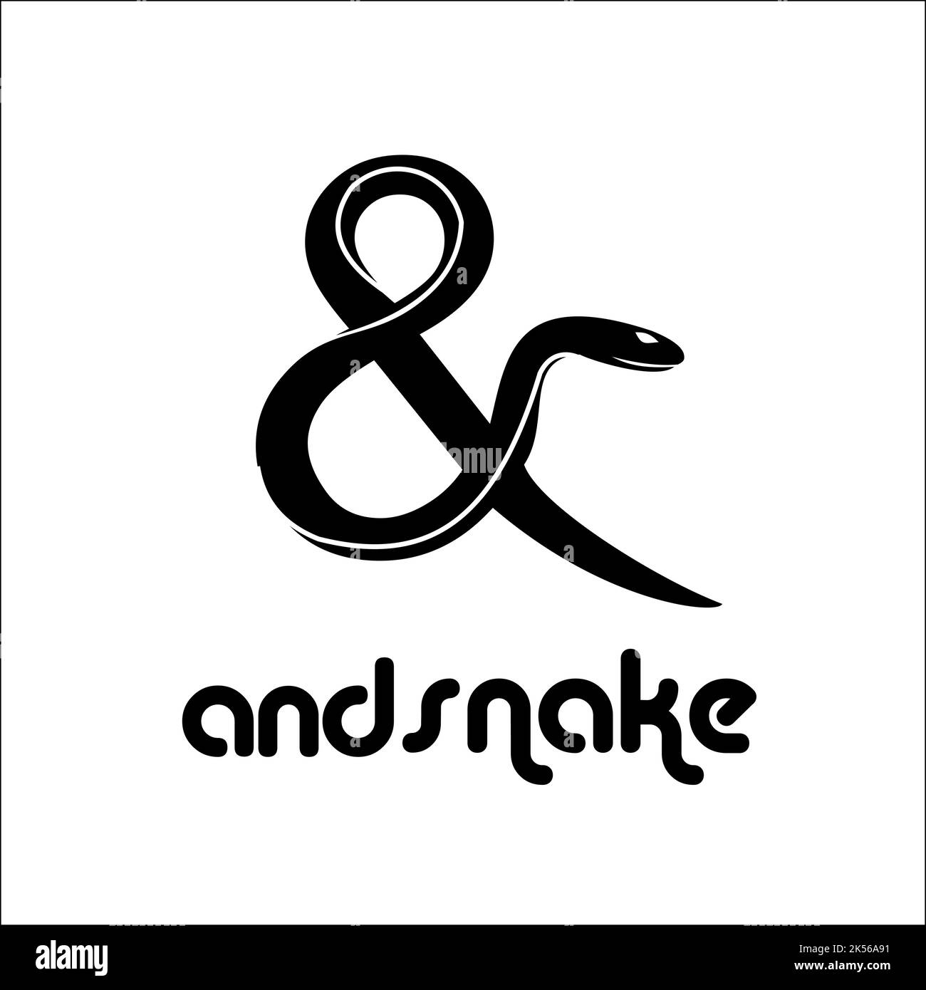 and snake logo icon exclusive logo design inspiration Stock Vector