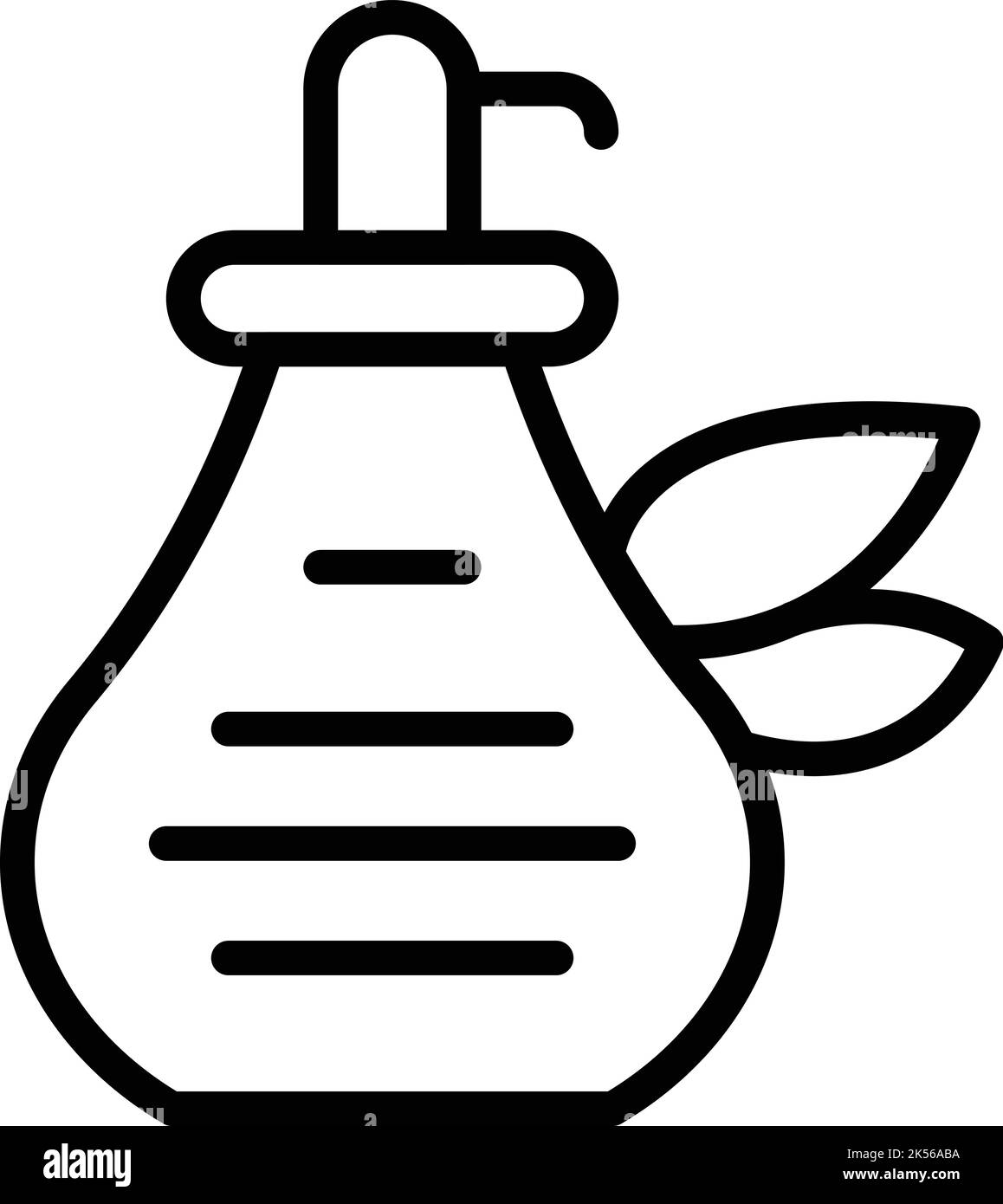 Coco extract oil icon outline vector. Cream coconut. Soap design Stock