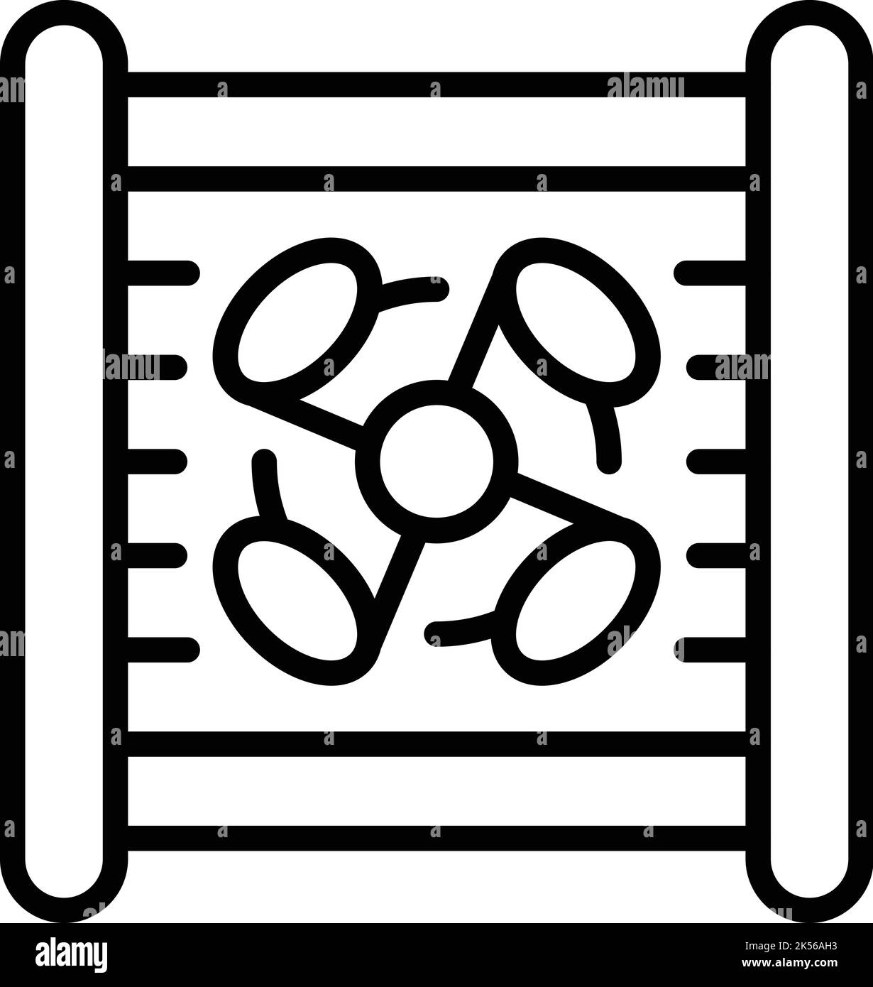 Coolant radiator icon outline vector. Car antifreeze. Water engine