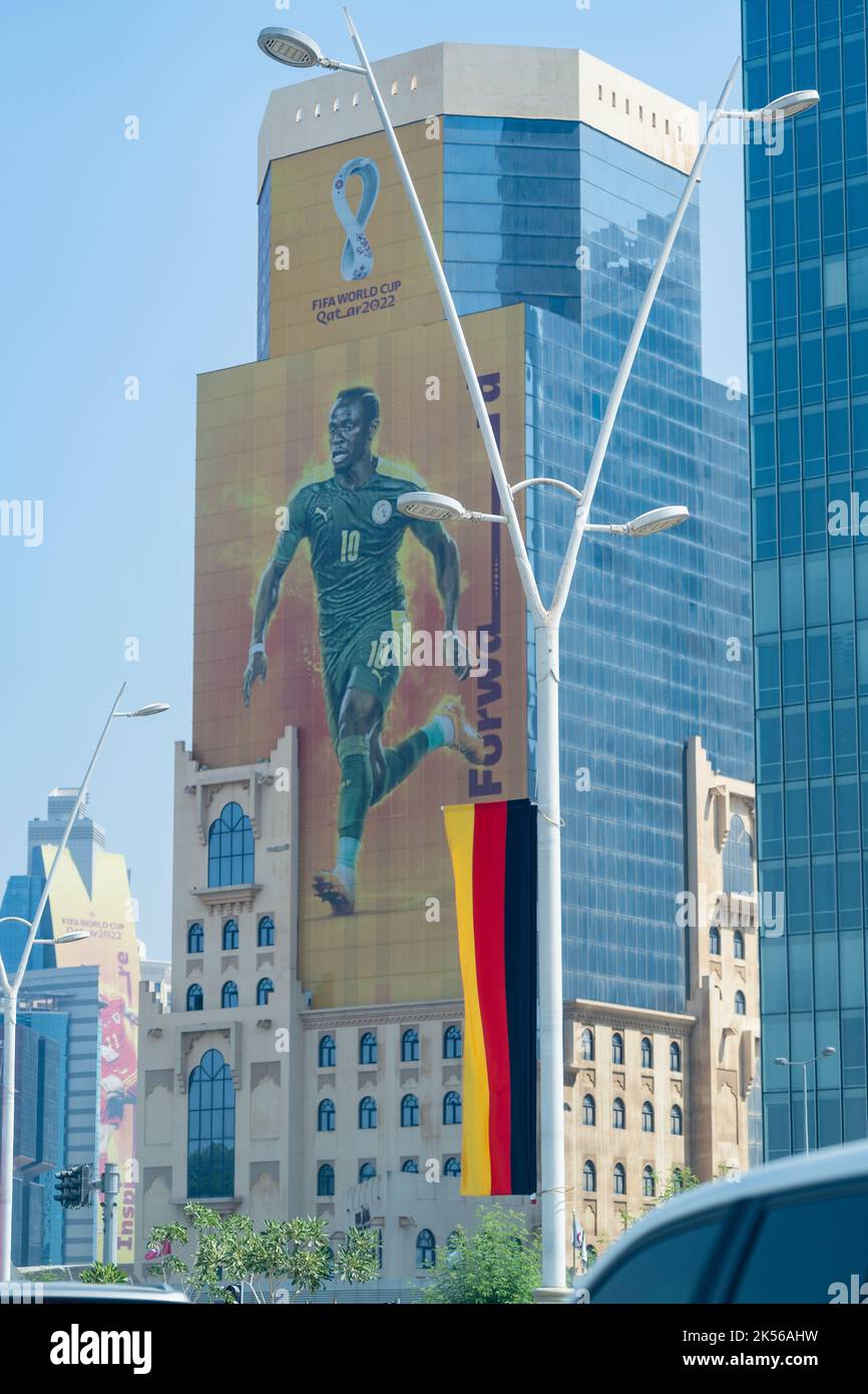 Qatar 2022 world stock cup poster hi-res Alamy - and images photography
