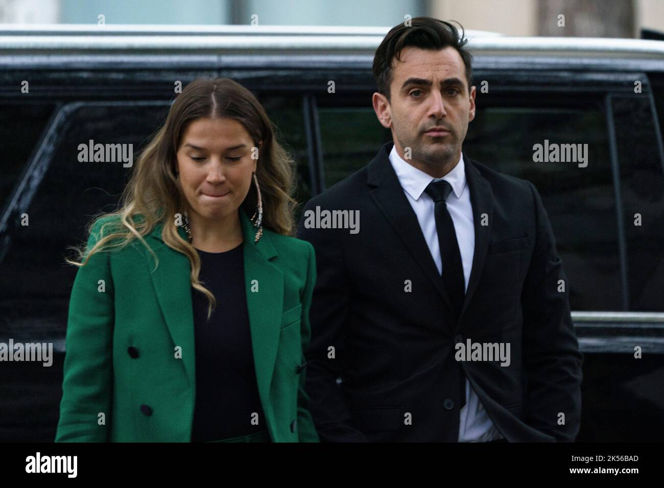 Canadian musician Jacob Hoggard and his wife, Rebekah Asselstine