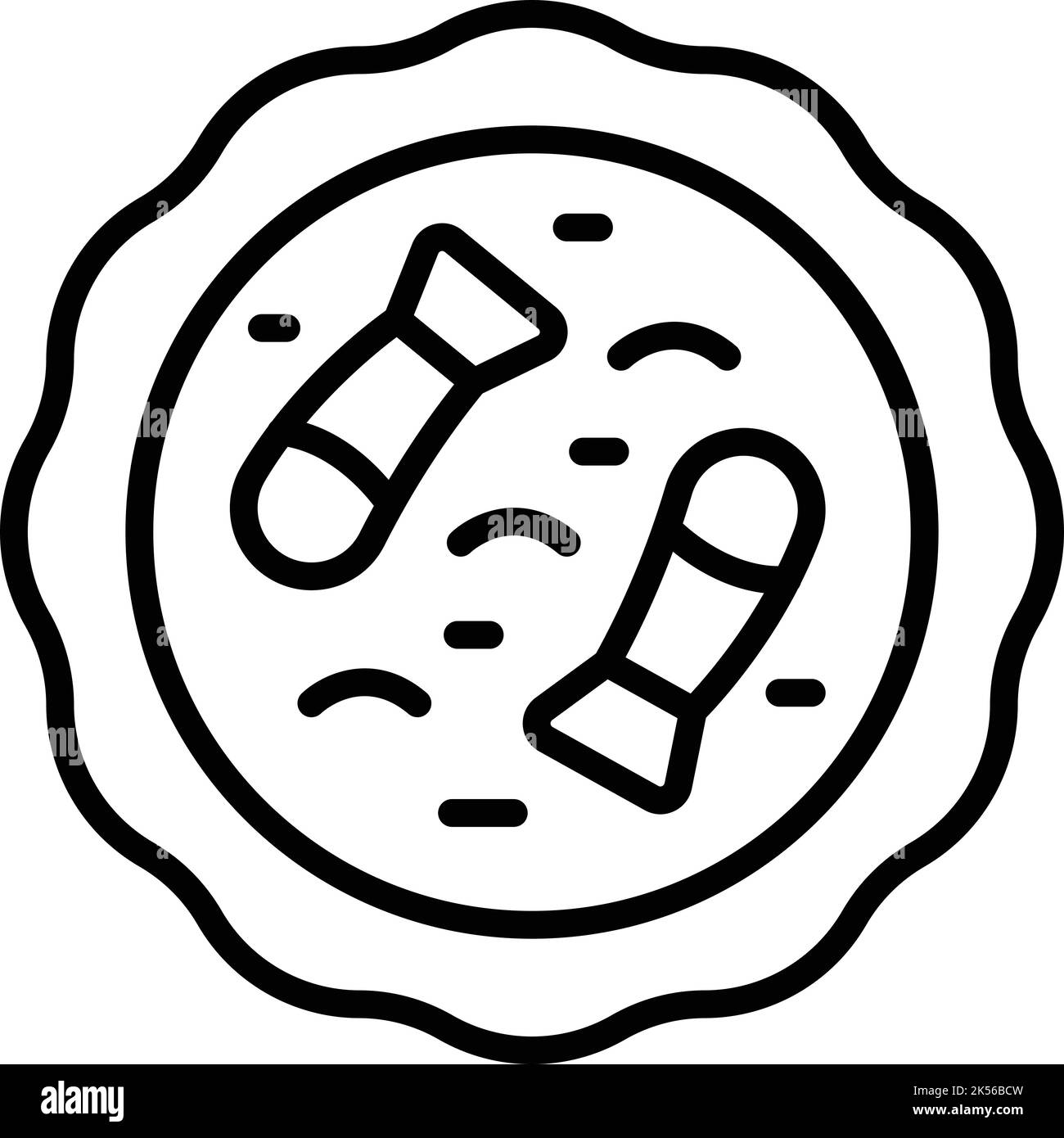 Fish Paella Icon Outline Vector Spanish Food Cooking Spain Stock fish-paella-icon-outline-vector-spanish-food-cooking-spain-stock