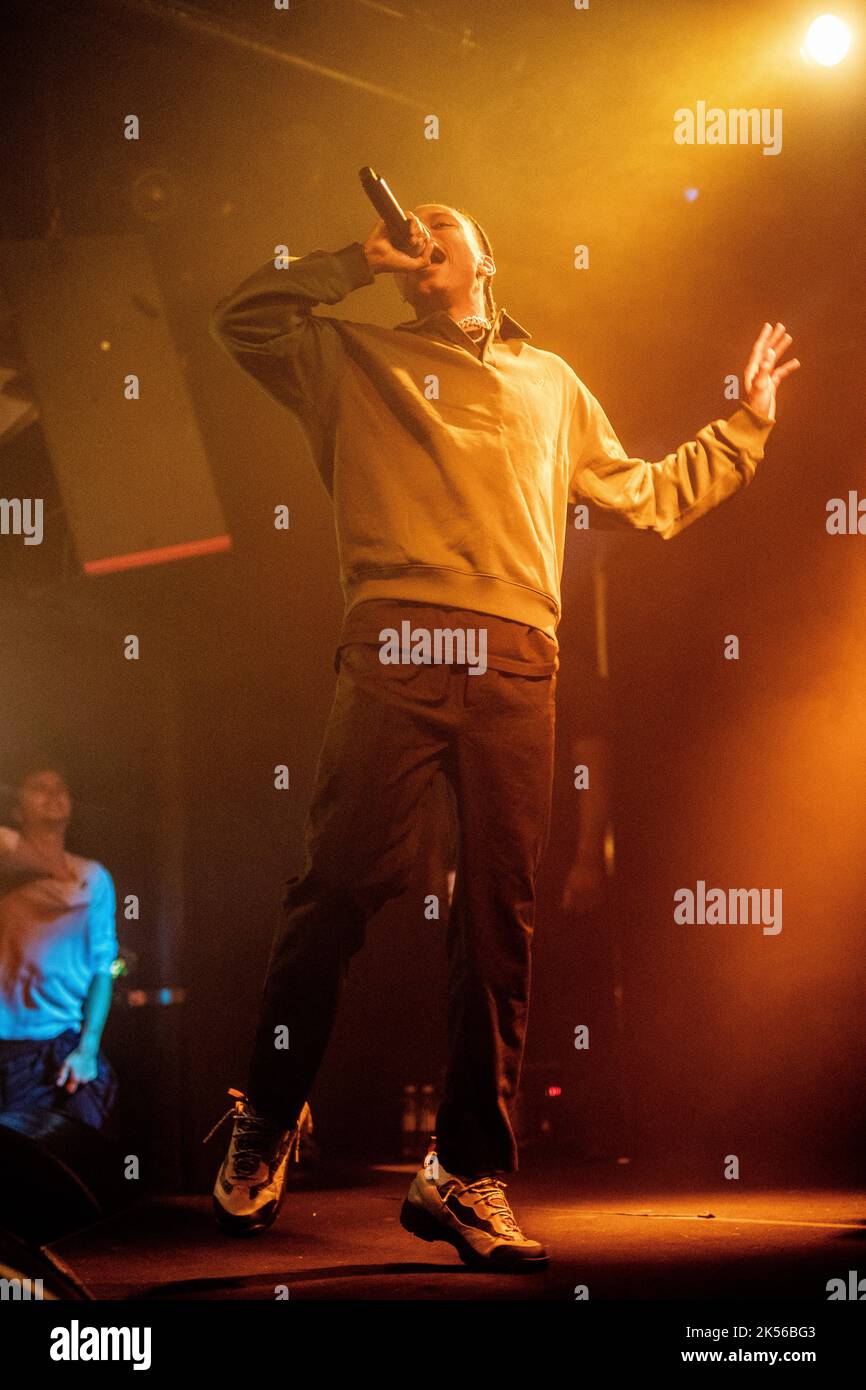 Copenhagen, Denmark. 05th Oct, 2022. The Canadian rapper and lyricist ...