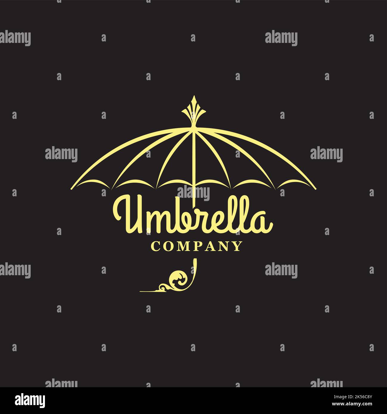 umbrella exclusive logo design inspiration Stock Vector Image & Art Alamy