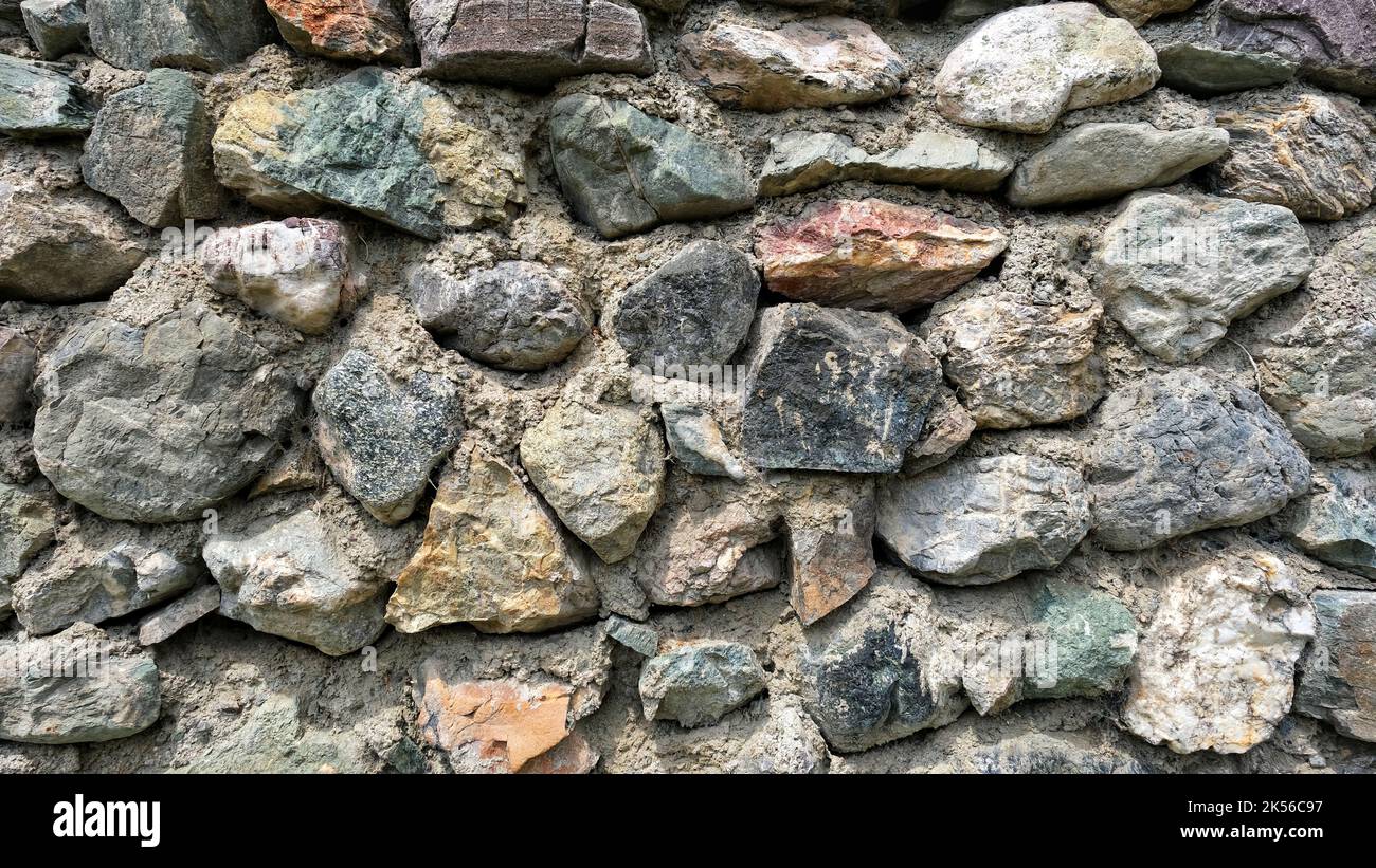 The stone wall. Stock Photo
