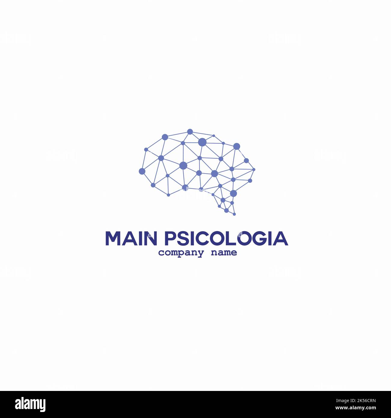 main psicologia exclusive logo design inspiration Stock Vector