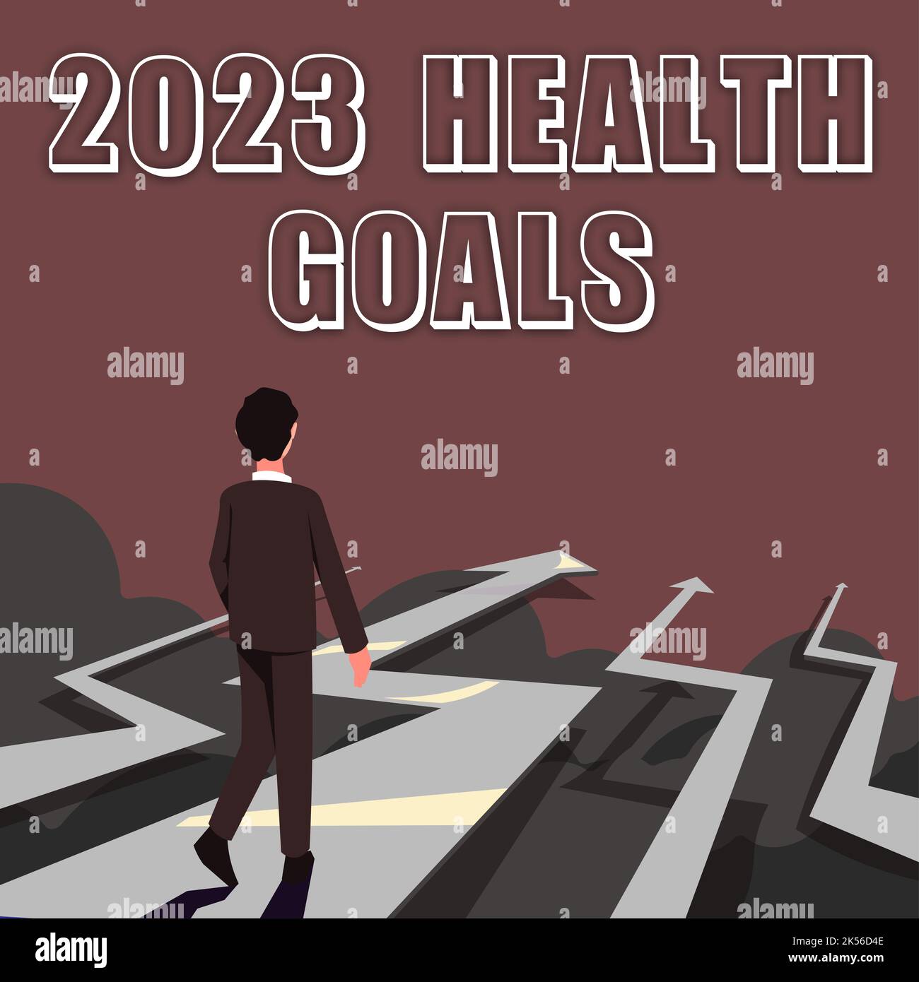 Conceptual caption 2023 Health Goals, Word for celebration of the
