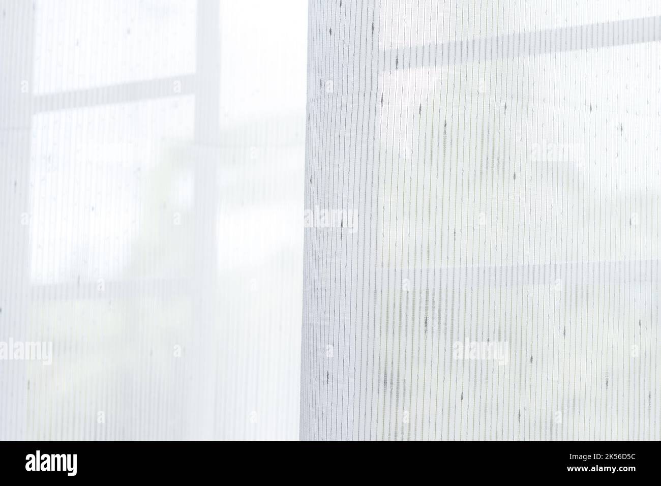 curtains or thin and transparent white curtain with texture for see