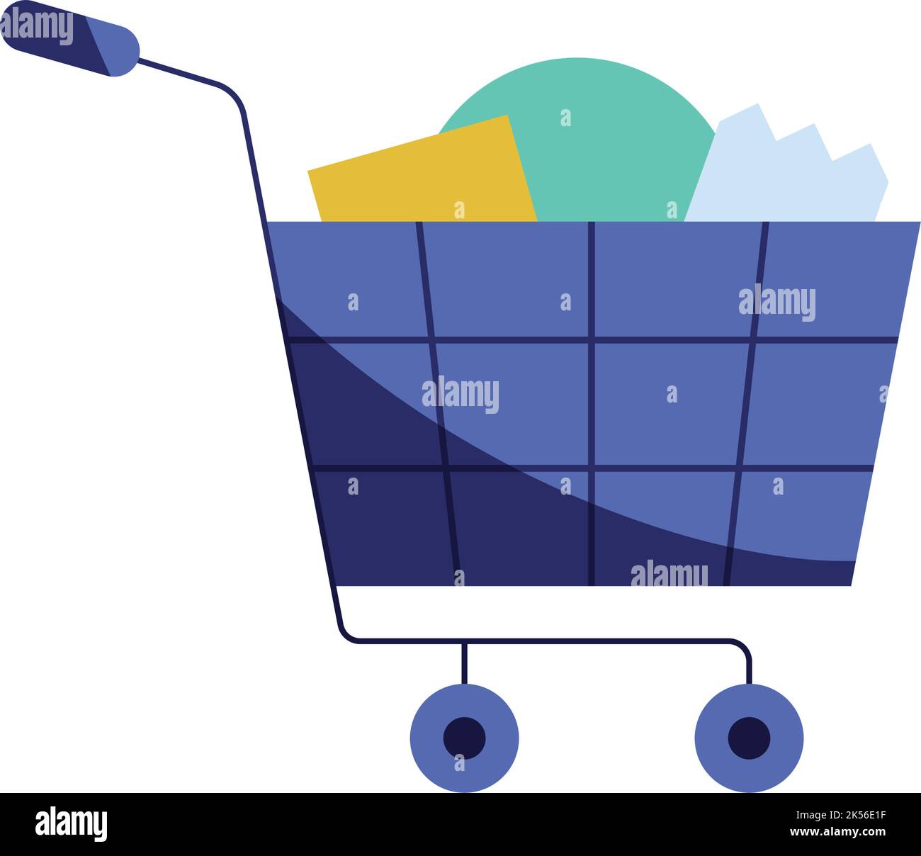 shopping cart market isolated icon Stock Vector Image & Art - Alamy